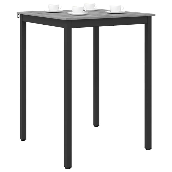 vidaXL - Staande - Bartafel - Bewerkt - hout - Vierkant