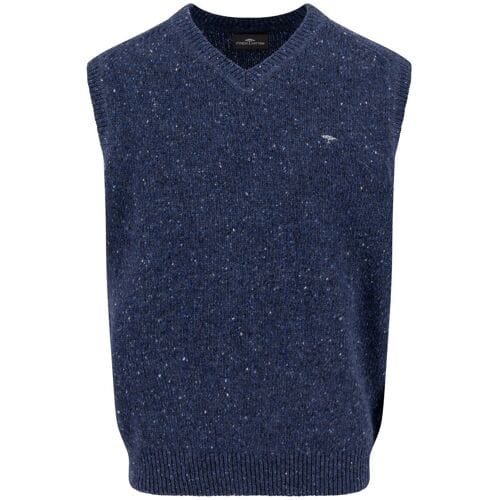 Fynch-Hatton Spencer Donegal Knit V-Neck Navy / male