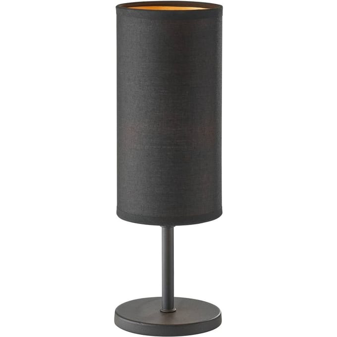 FH Lighting Tafellamp Kira, stoffen kap, zwart