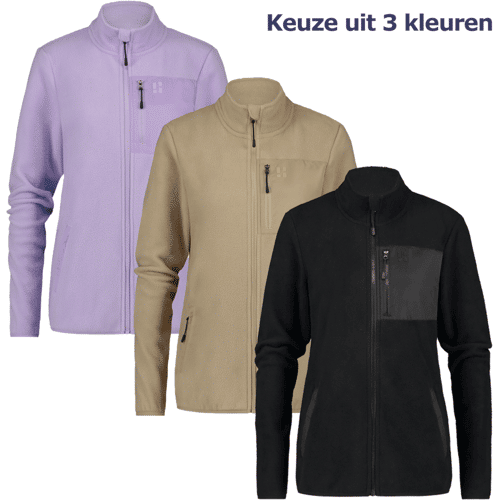 Poederbaas Four Seasons Fleece Vest - Dames - Zwart - Maat M