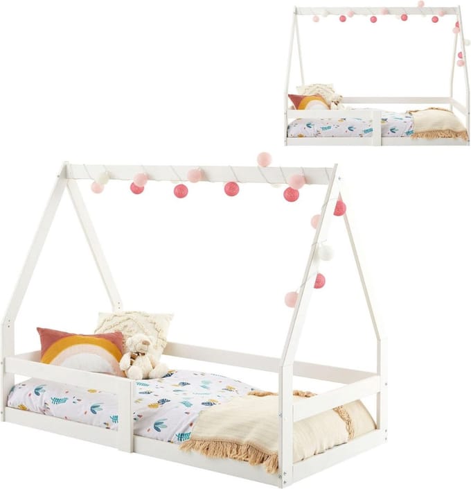 ApexArte® Kinderbed - Peuterbed - Babybed - Wit