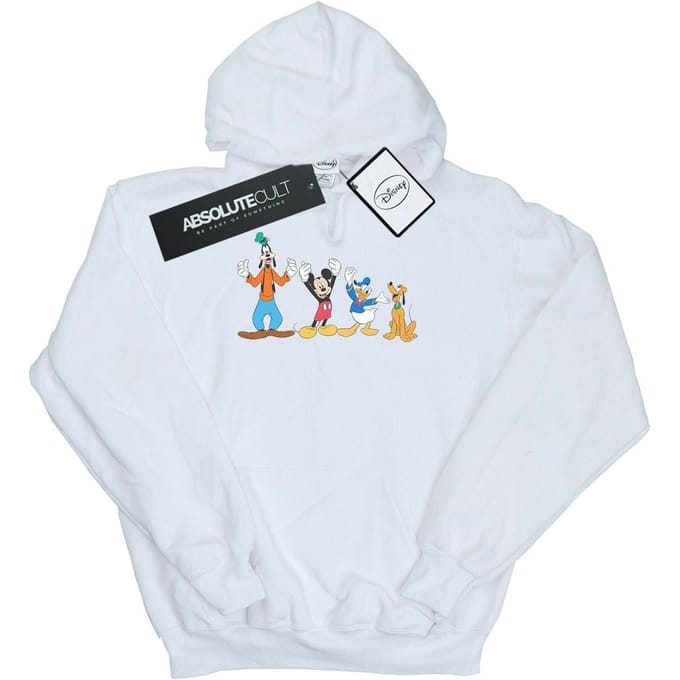 Disney Heren Mickey Mouse Friends Hoodie (Wit)
