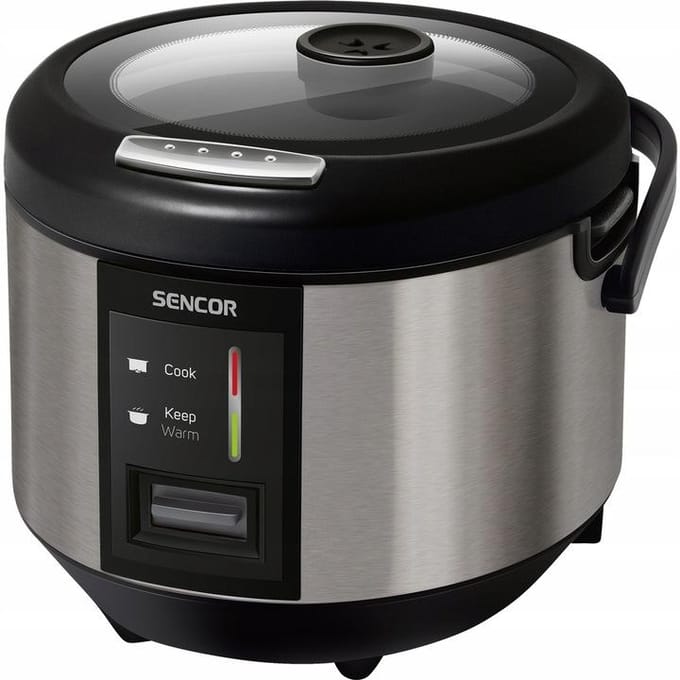 Cuiseur a riz - Sencor - SRM 1890SS - 700-830 W - 1,8 L - Argent