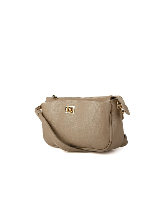 Giulia Monti Schoudertas Grijs Beige