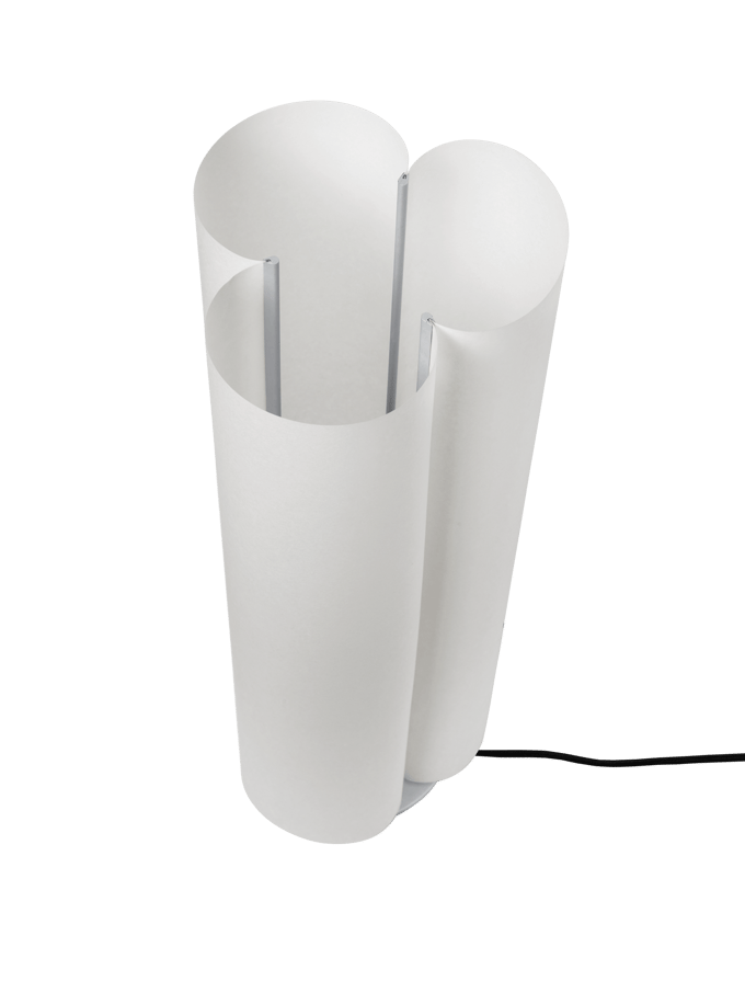 Ferm Living Boe Vloerlamp H80 Zilver/ Naturel