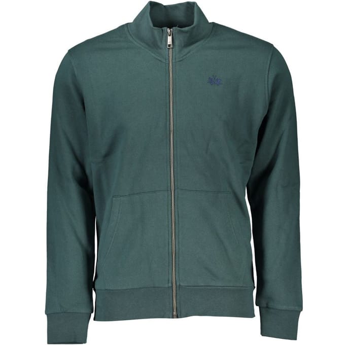 La Martina Verde Katoenen Heren Sweater