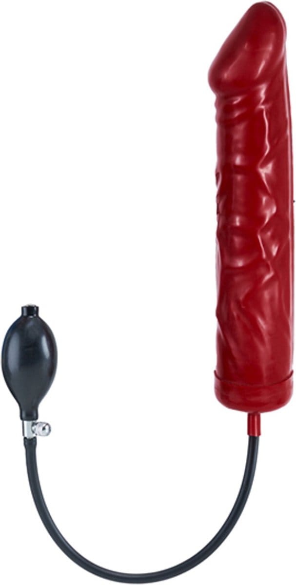 Opblaasbare gargantula dildo harde kern - rood