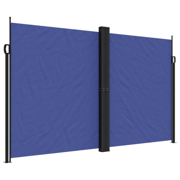 vidaXL - Tuinscherm - uittrekbaar - 200x1200 - cm - blauw