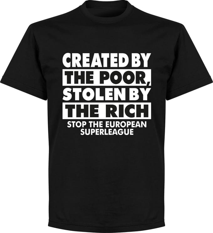 Super League Protest T-Shirt - Zwart - XL