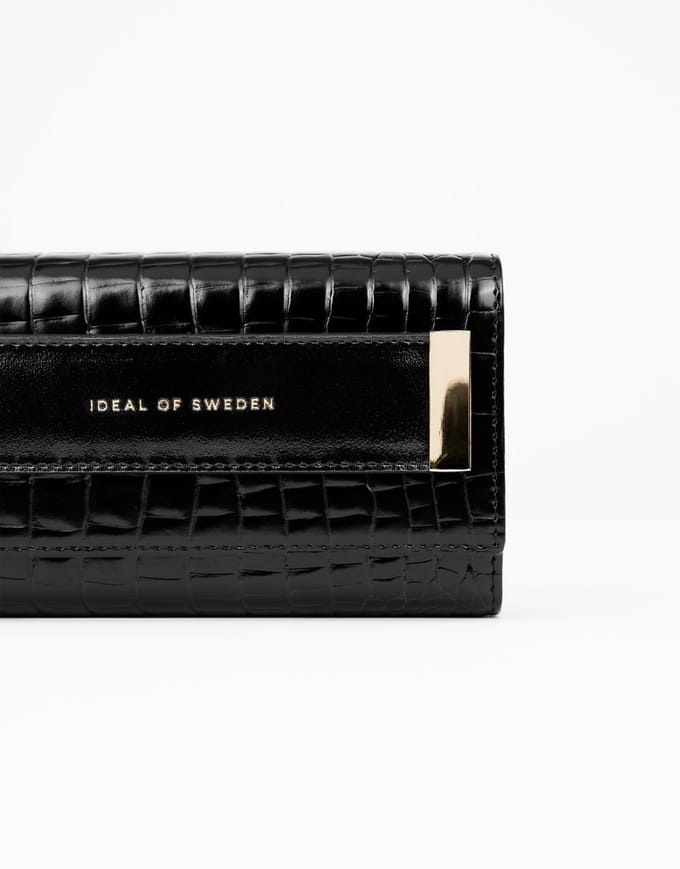iDeal of Sweden Studio Clutch voor iPhone 12 Pro Max Neo Noir Croco