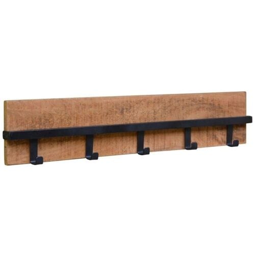 Brix - Kapstok Brix Ethan - Mangohout en Gecoat Staal - 6x75x15