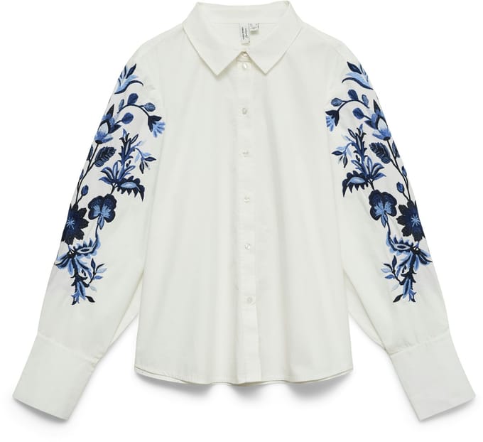 VERO MODA - VMLOVISA L/S EMB. SHIRT WVN BTQ Dames Blouse