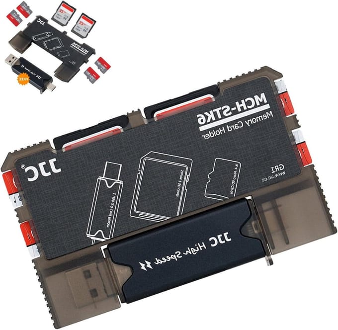 Kaarthouder Geheugenkaart - SD Kaart Case - Opslag Data - Met USB 3.0 Reader