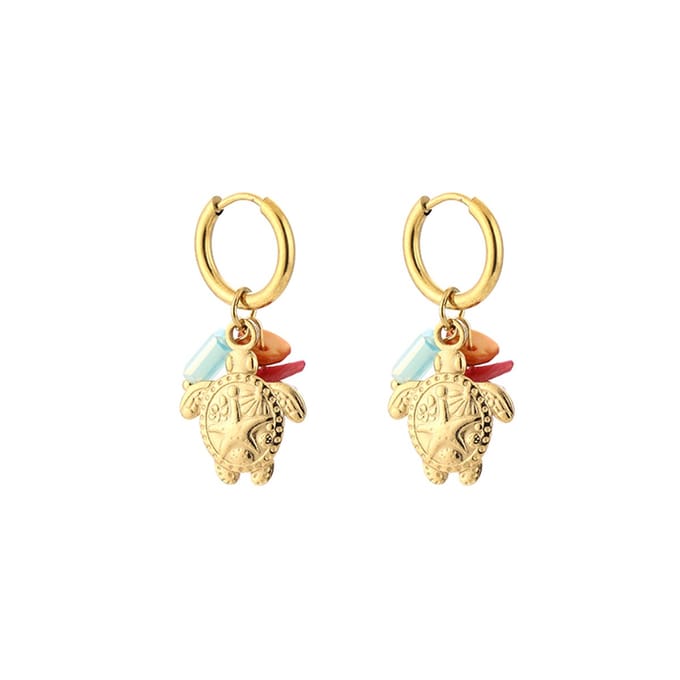 Oorbellen Colourful Turtle - Zomer - Trending - Schildpad