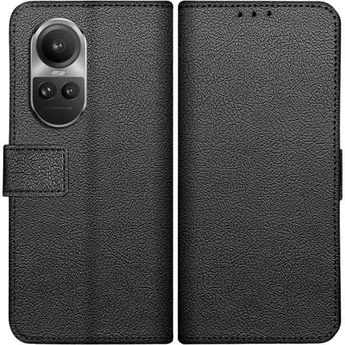 Just in Case Reno10 (Pro) Portemonnee Hoesje  Zwart