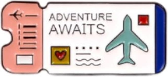 Pin Broche - enamel pin - kledingspeld - Adventure awaits