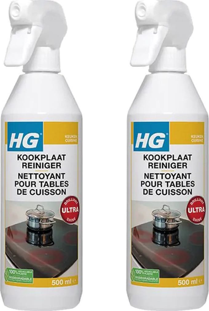 HG Kookplaatreiniger 2-pack met KD spons