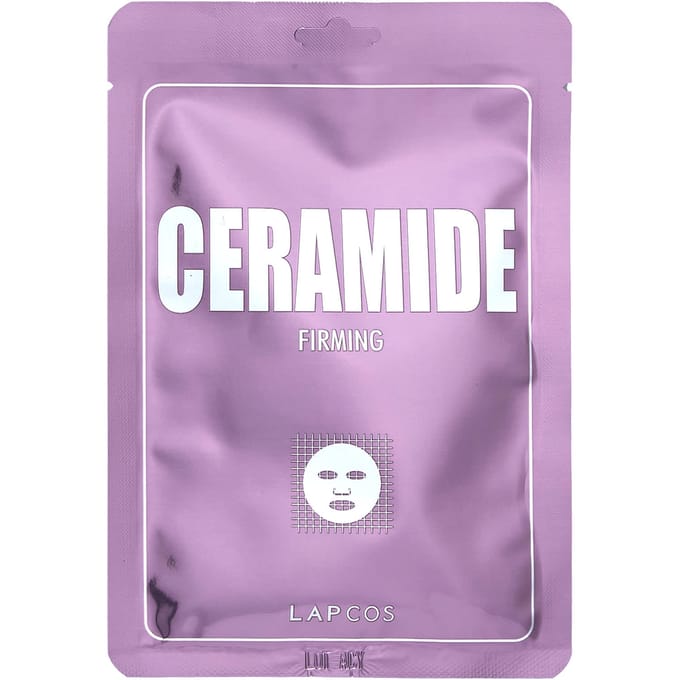 Lapcos, Masque Visage en Feuille Beauté Céramide, Raffermissant, 1 feuille, 25 ml (0,84 once liquide) pink