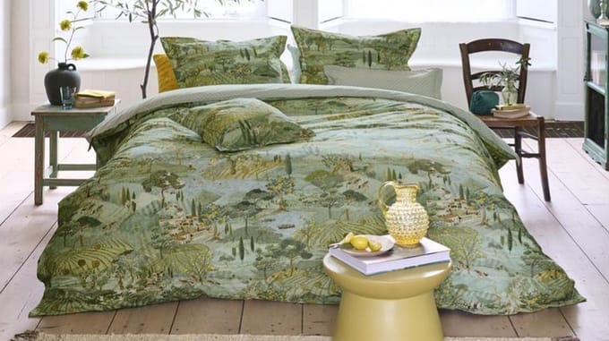 Pip Studio Toscana dekbedovertrek - Lits-Jumeaux - 240x200/220 - Groen