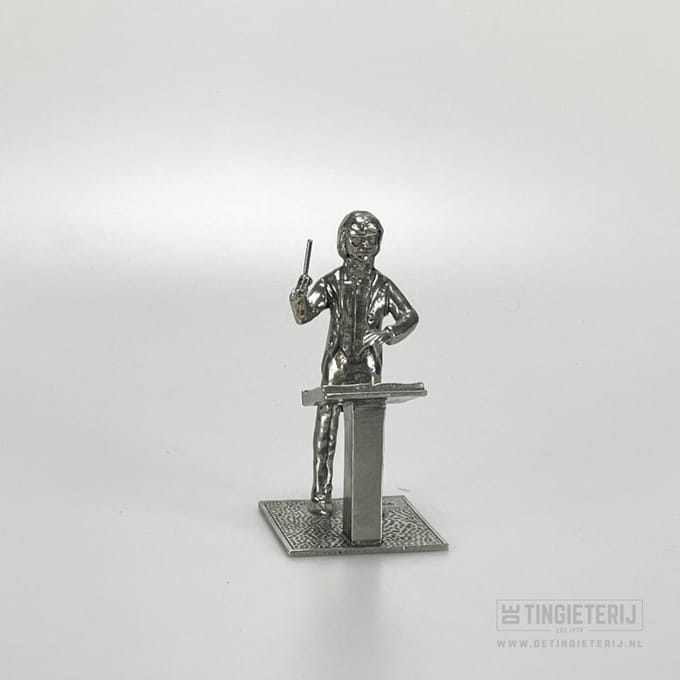 Beeldje Dirigent - jubileumbeeldje koor - Zangkoor - Afscheid dirigent - luxe geschenk - Muziek cadeau