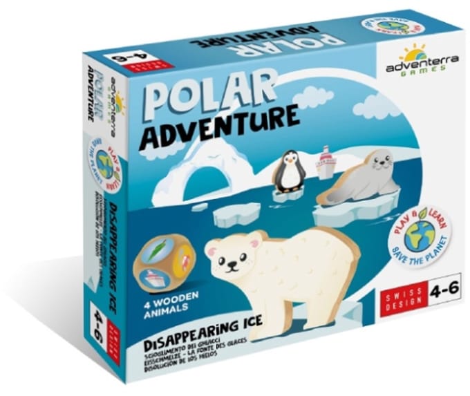 Adventerra Games bordspel Polar Adventure - educatief kinderspel klimaat.