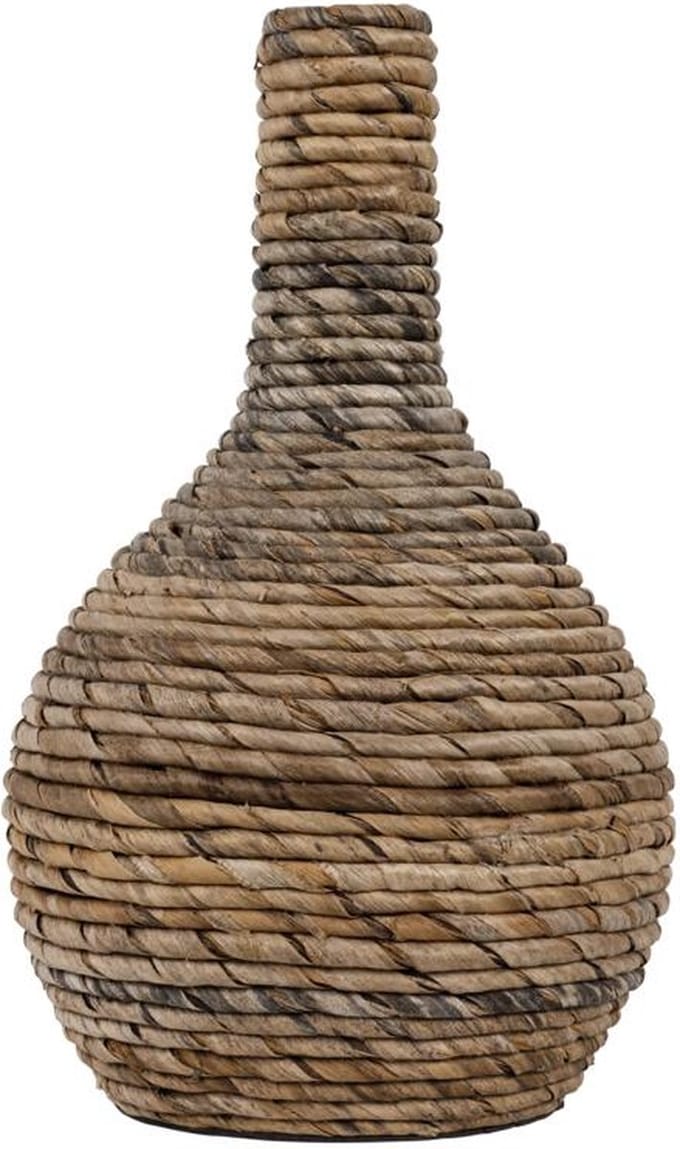 MUST Living Vase Onion small - 36xØ20 cm, banana bark with ceramic