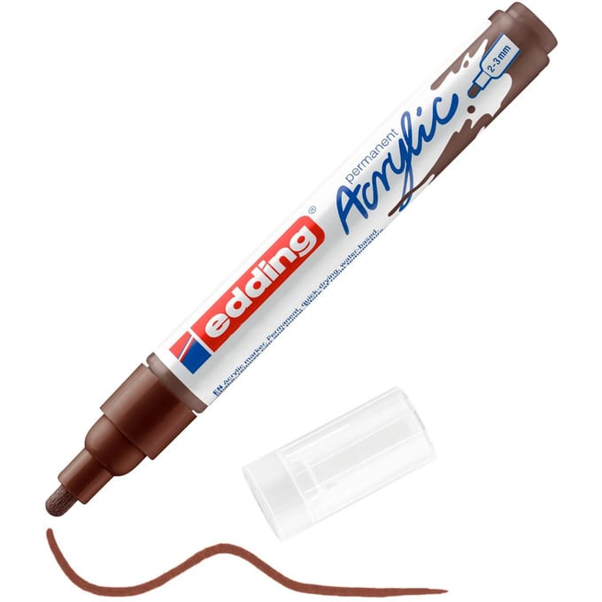 edding 5100 Acrylic "Acrylmarker - Medium" - Chocoladebruin