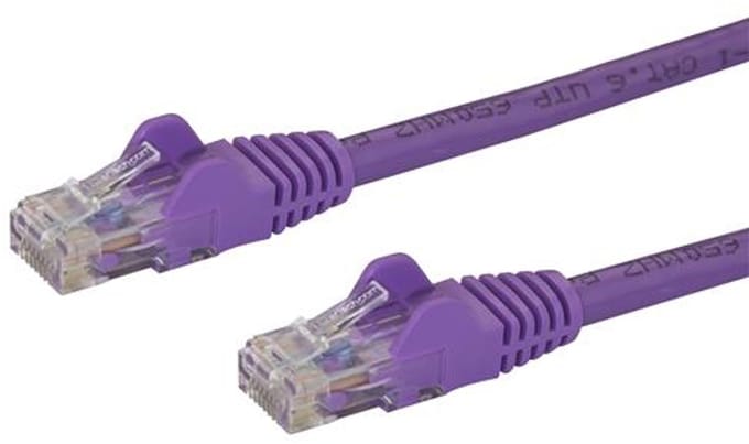 StarTech Cat6 netwerkkabel met snagless RJ45 connectoren - UTP patchkabel - paars - 1m