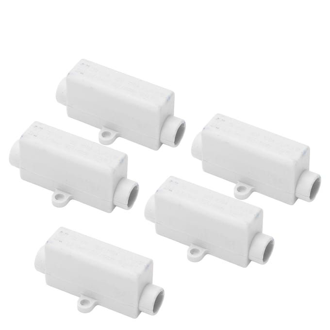 5 stuks Draadconnector Messing Geleider Dubbele Schroeven ABS Behuizing Butt Draad Klemmenblok 1000V 100A
