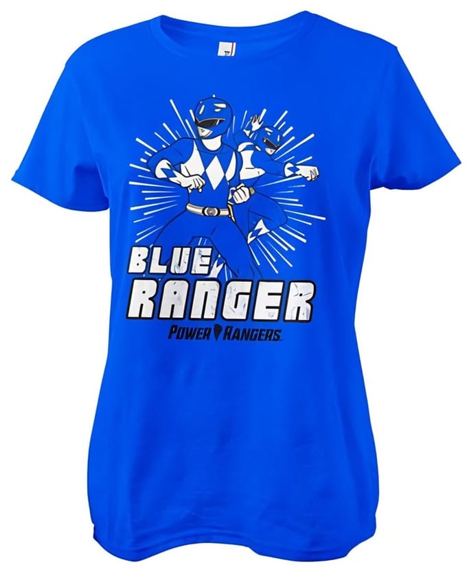 Power Rangers Dames Blue Ranger Girly T-shirt