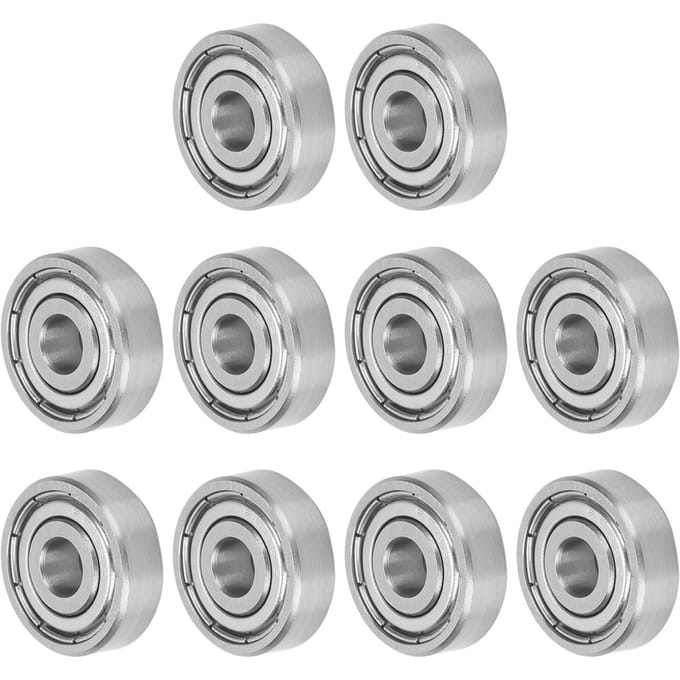 10 Stuks Kogellager Stille Roestvrijstalen Longboard Roller Skating Wiel Accessoires S625Z white