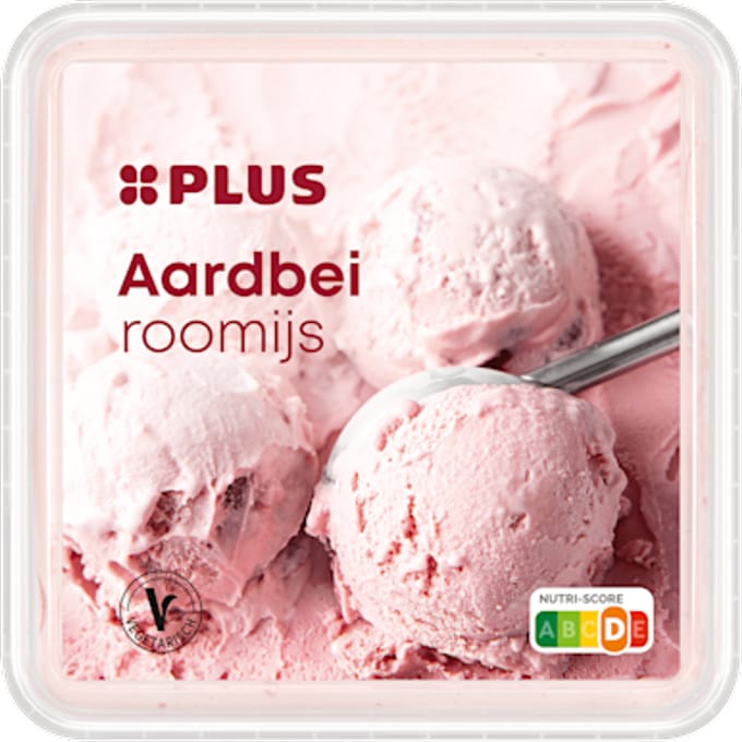 Roomijs aardbei