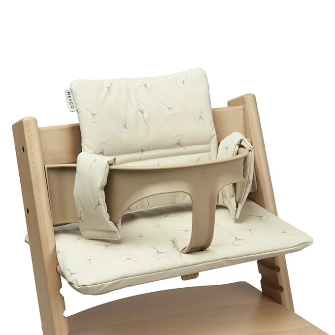 Meyco Baby Ginkgo stoelverkleiner meegroei - soft sand