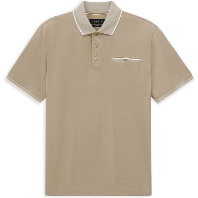 Bugatti Herren Polo shirt Modern Fit met borstzak