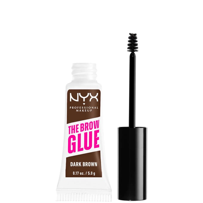 Nyx Professional Makeup The Brow Glue - Medium Brown - Wenkbrauw Gel 16 uur langhoudend - Medium Bruin