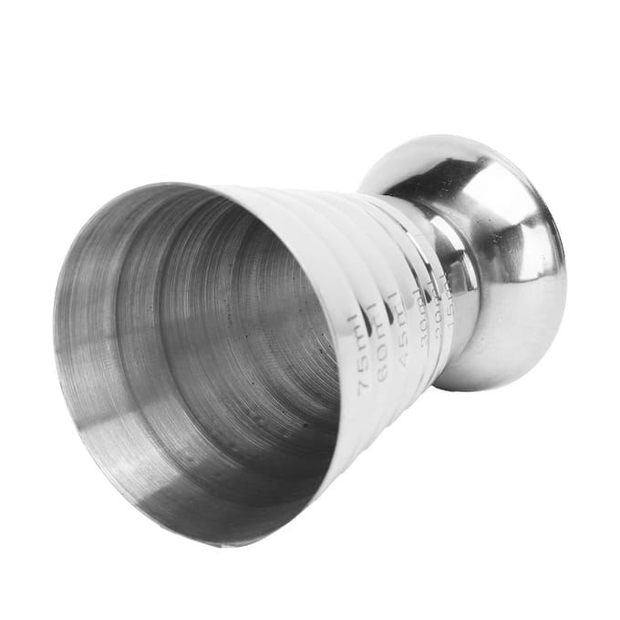 RVS Maatbeker met Schaal Multifunctionele Cocktail Jigger Ounce Beker voor Bar L white