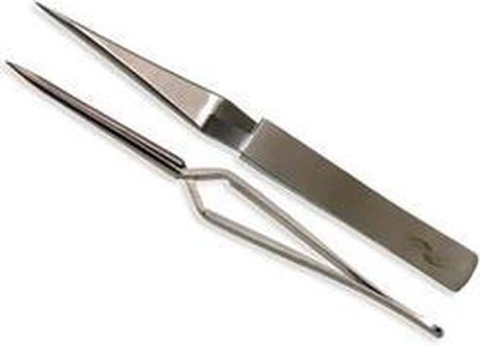 Erlinda Professionele Eyelash-Wimper Fixeerklempincet Kruisveer 12,5cm