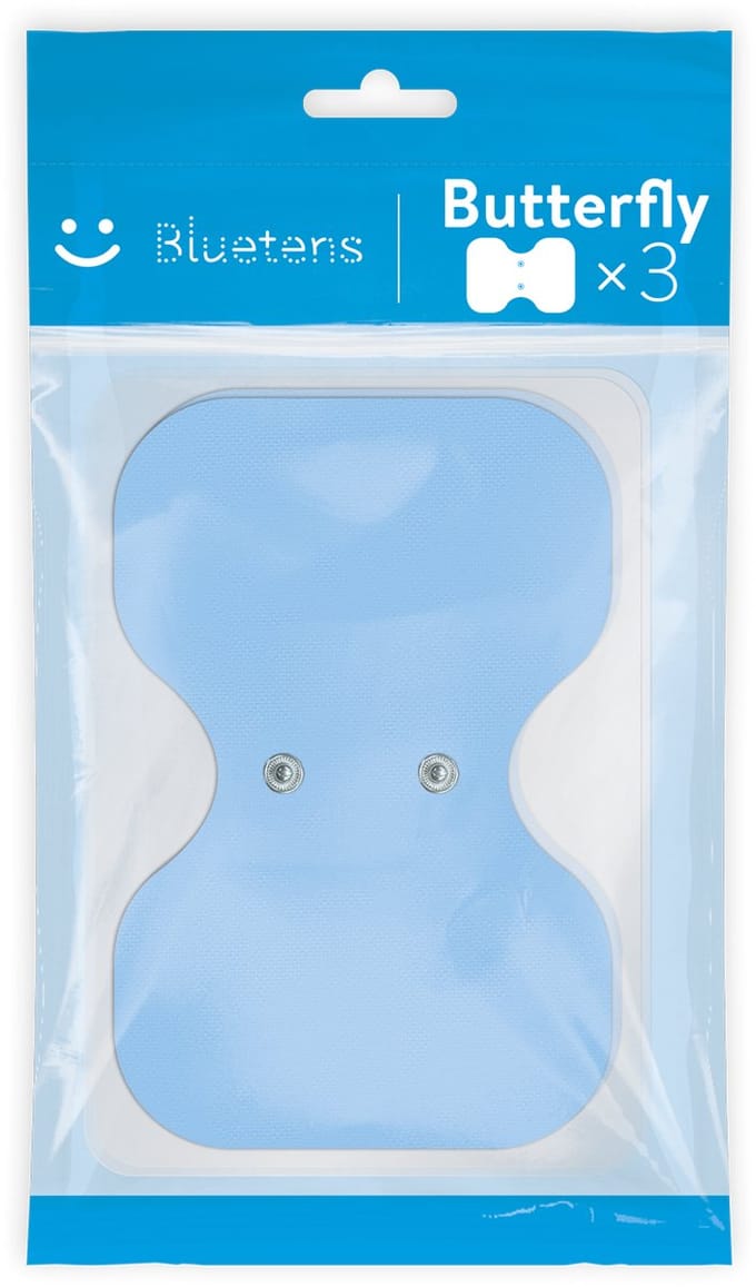 Bluetens Butterfly Elektroden - 3x stuks Herbruikbare Gel Pads