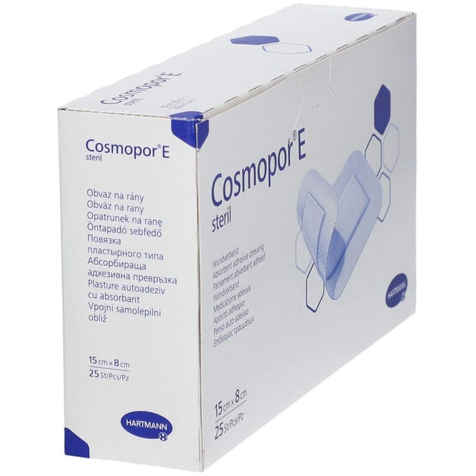 Hartmann Cosmopor E Steriel Verband 15 x 8cm 900874 25 Pleister