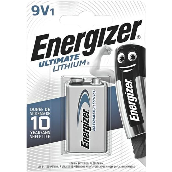 Energizer Ultimate 6LR61 9V batterij (blok) Lithium 12000 mAh 9 V 1 stuk(s)