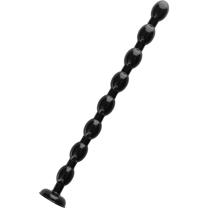 Ass Snake Beaded Dildo - 50 cm - Black