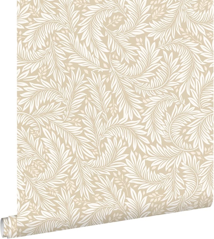 ESTAhome behang bladeren beige - 50 x 900 cm - 131147