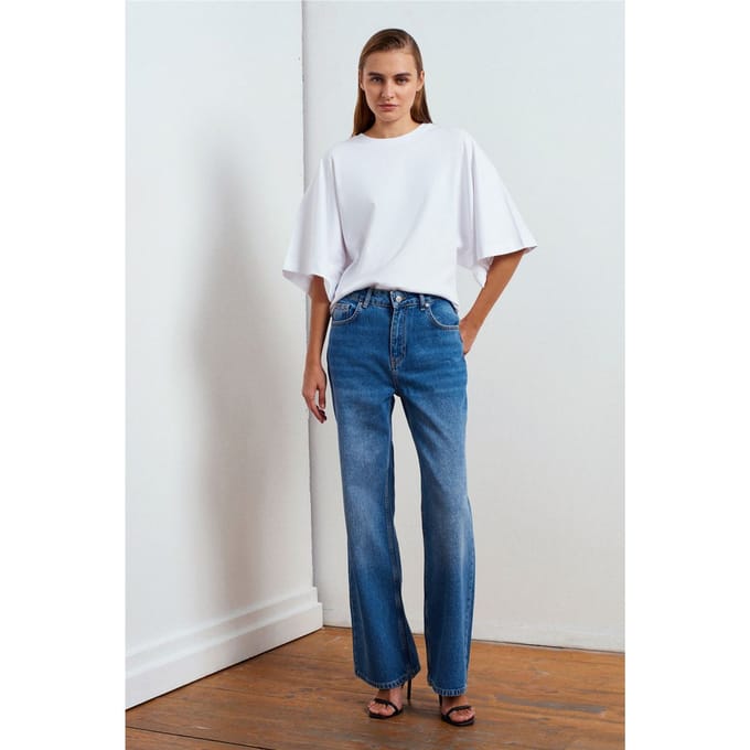 Hoge Taille Wijde Jeans