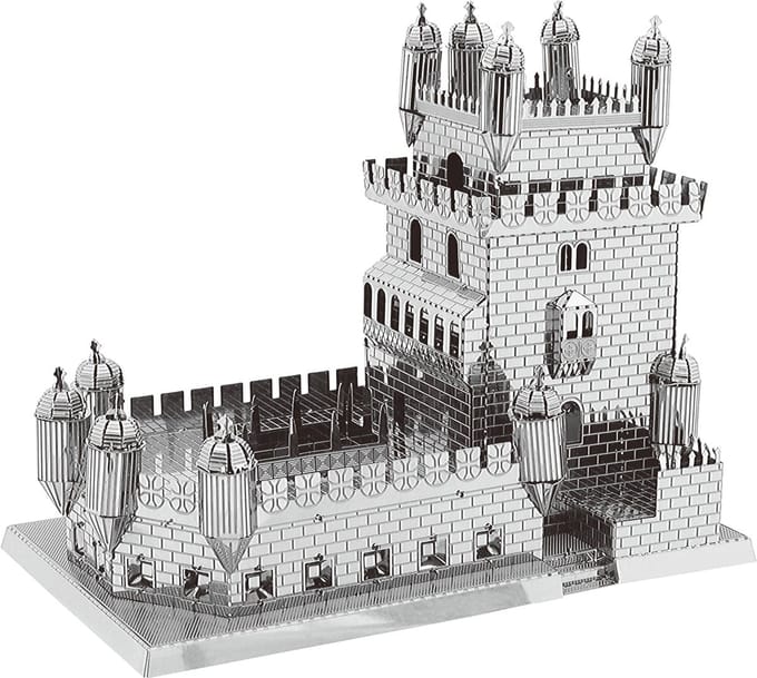 Metalen bouwpakket 3D Model Miniatuur van de Belém Tower (Lissabon)