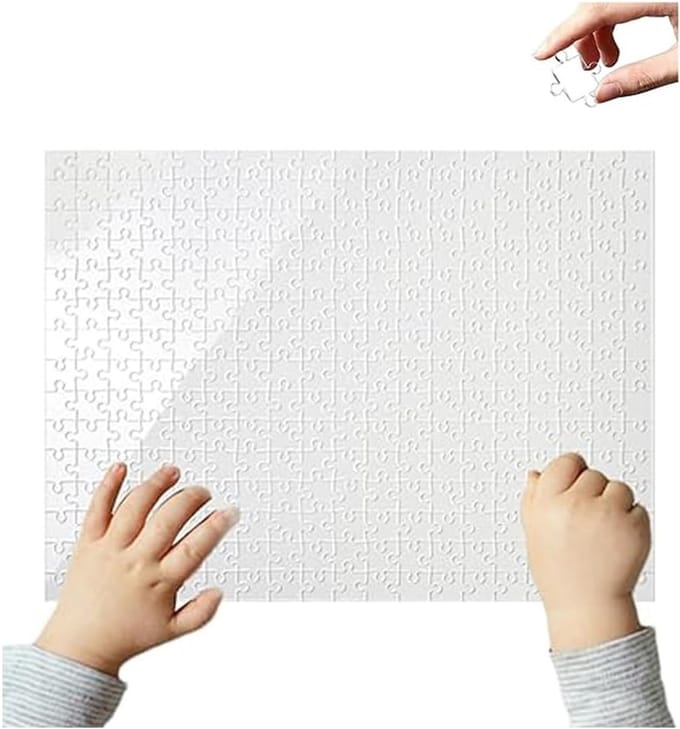 Blanco Puzzel - Acryl Puzzel - Creatief Hobby - Zelf Ontwerpen - 49 Stukjes - Transparant