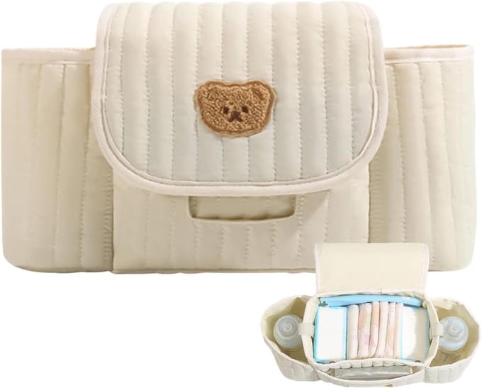 Kinderwagen Organizer Tas - Luier Organizer - Baby Verzorging - Met Tissue Opening - 35 x 4 x 18 cm