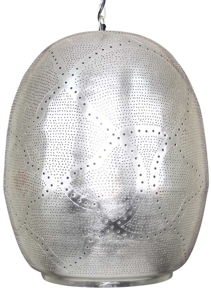 Safaary - Oosterse hanglamp Wisal Zilver Ø 40 x 44cm