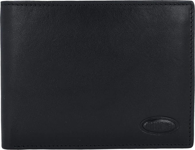 Bric's Monte Rosa Portemonnee RFID Leer 12,5 cm - Jongens - Horizontaal - schwarz