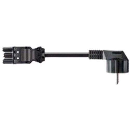 GST18/3® - CEE 7/7 (haaks) stroomkabel - 3x 1,5mm / zwart - 1,5 meter