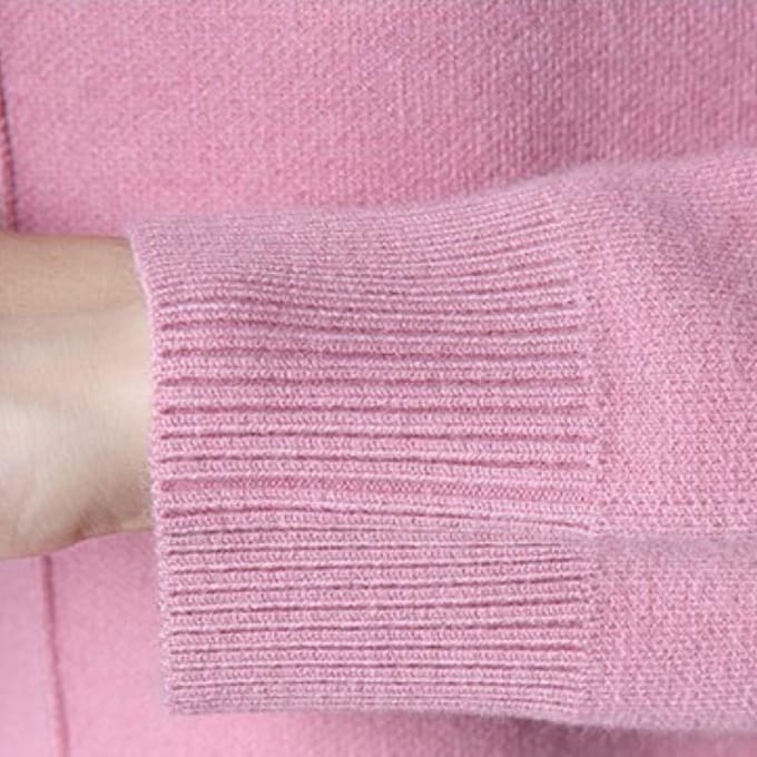 Dames Midilengte Pullover Trui Lente Herfst en Winter Koreaanse Versie van Los Eenvoudig Basis T-shirt met Zakken van Gebreide Trui Jurken One Size oranje
